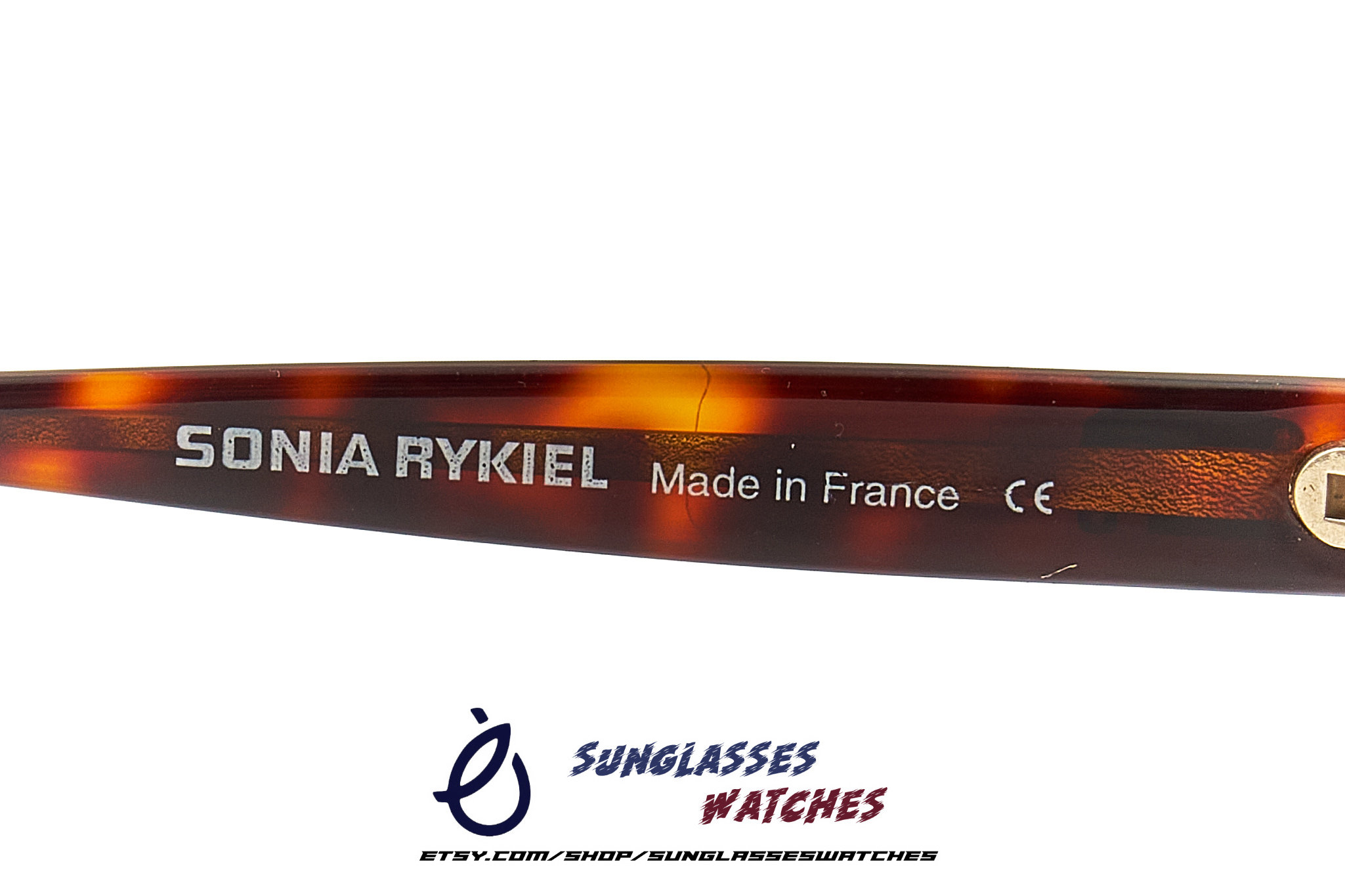 SONIA RYKIEL Lunettes 7518 Tortoise Acetate Vintage Designer