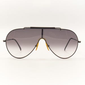 VINTAGE Shield Outdoorsman Wings Sunglasses Made in Italy for Men & Women / Good Preowned Eyewear for Men