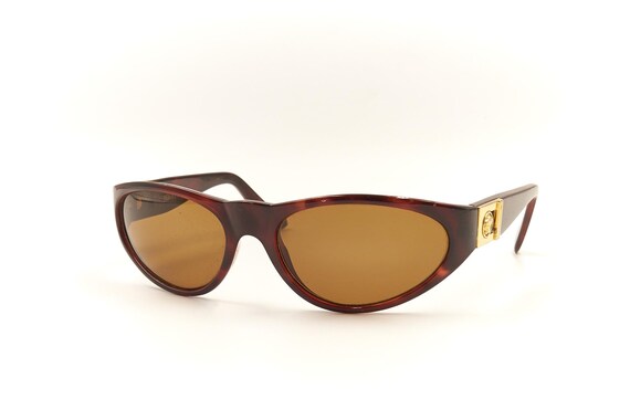 Versace Gianni Sunglasses Medusa M Brown Acetate Eyewear Gianni Versace Mod S 15 Occhiali Da Sole Lunetta Brille  main image 2