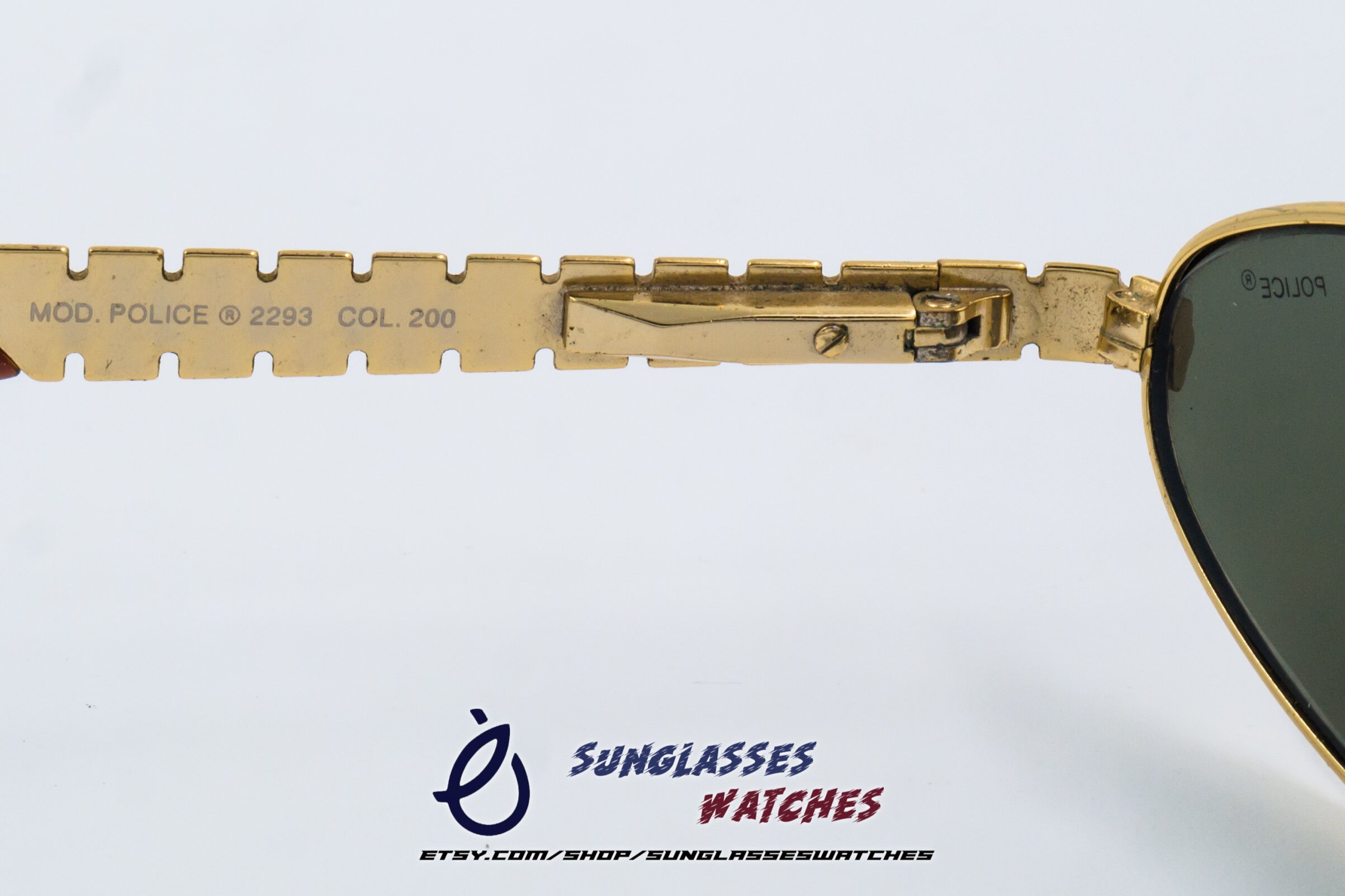 Buy POLICE 2293 Col 200 Vintage Gold Coated Sunglasses Made in 