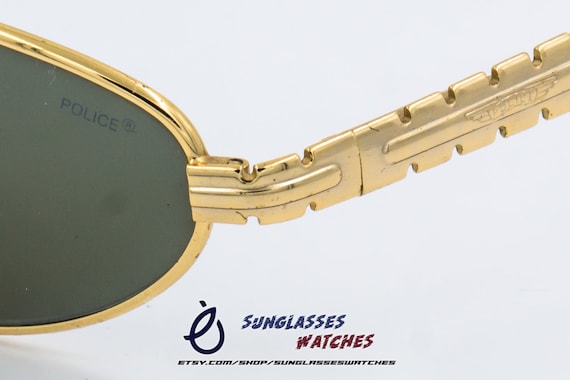 POLICE 2293 Col 200 Vintage Gold Coated Sunglasses Made in Italy