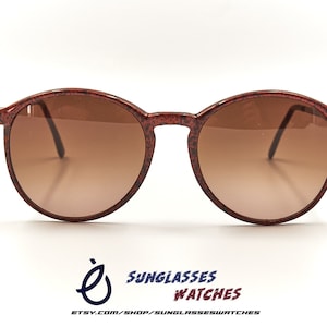 SAFILO Round Vintage Sunglasses Made in Italy / Men Women / Good Used condition With New Lenses