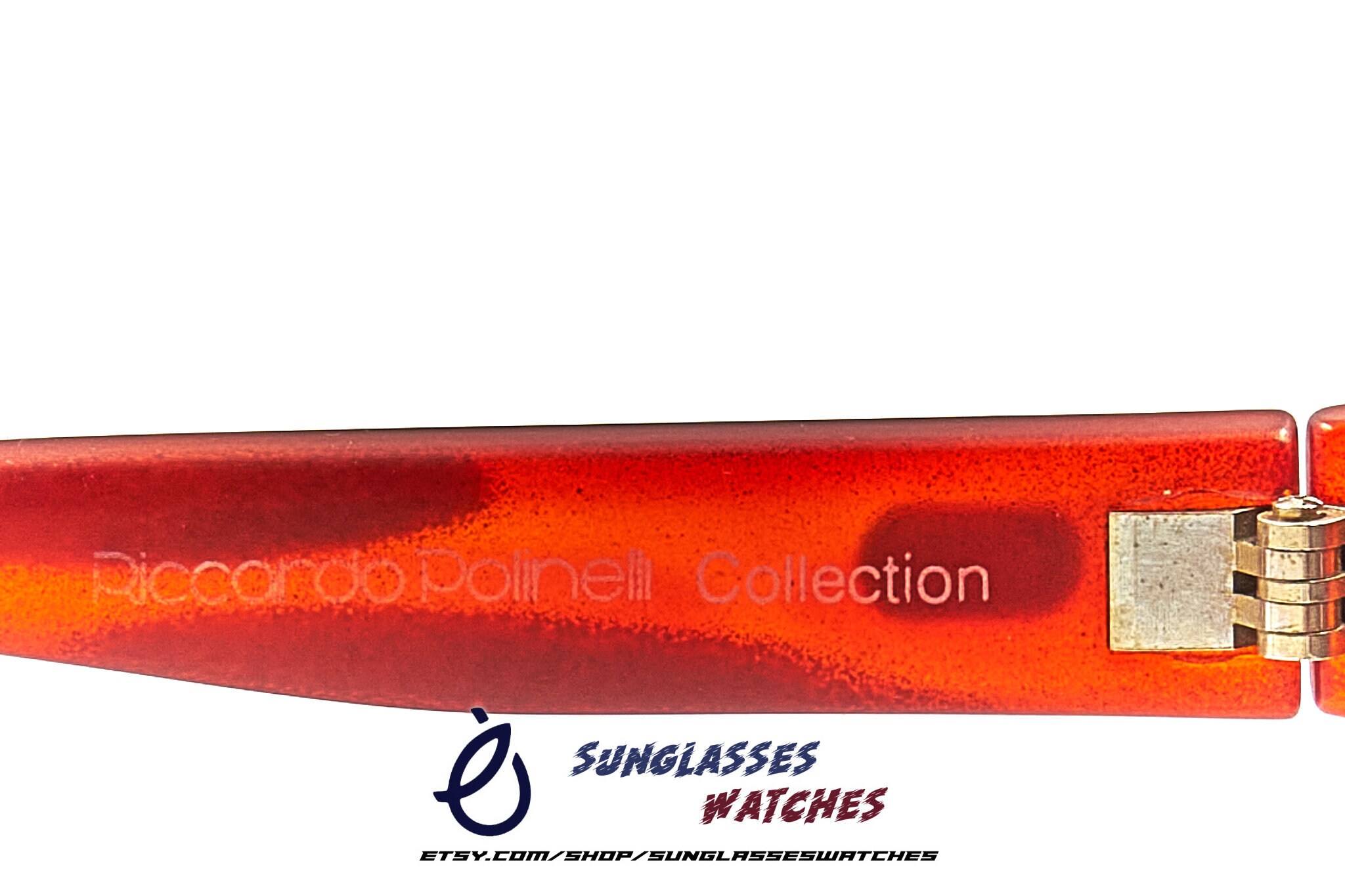 Lunettes De Soleil Vintage RICCARDO POLINELLI 440 220/6 - Monture Acétate Marron, Italie, Neuf Sans étiquette