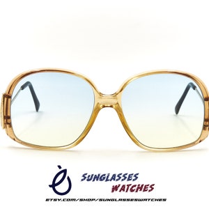 LUXOTTICA 4508 Clear Acetate with Metal Temples Vintage 1980s Designer Sunglasses for Women / Made in Italy / New Old Stock / NOS Eyewear
