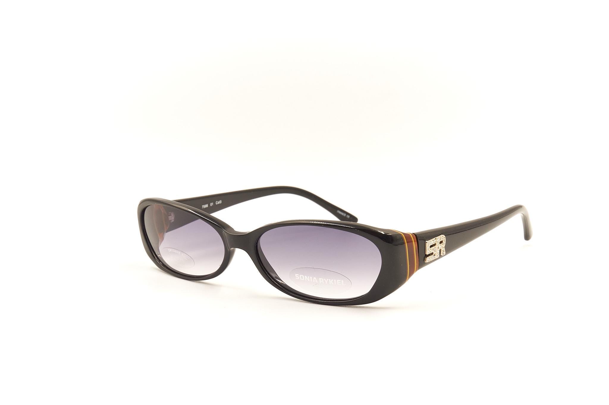 【新品】フランス製SONIA RYKIELヴィンテージBIG高級ベルベットベレー SONIA RYKIEL Lunettes 7566 01 Vintage Designer Sunglasses With