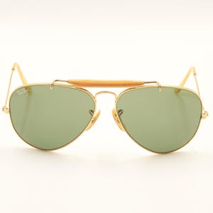 RAY BAN Bausch Lomb B&L USA // Ray-Ban W0226 Outdoorsman G-15 58 14 Rare Sunglasses / 1980s Good Used Condition / Vintage / Men Women