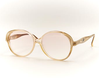 JACQUES FATH Lunettes witte acetaat vintage designer zonnebril gemaakt in Frankrijk / New Old Stock vintage brillen voor dames, heren / NOS