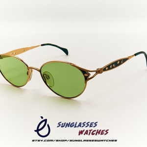 SILHOUETTE M6282 30 Green Vintage Sunglasses Made in Austria / NOS Eyewear for Men & Women / New Old Stock with New Lenses