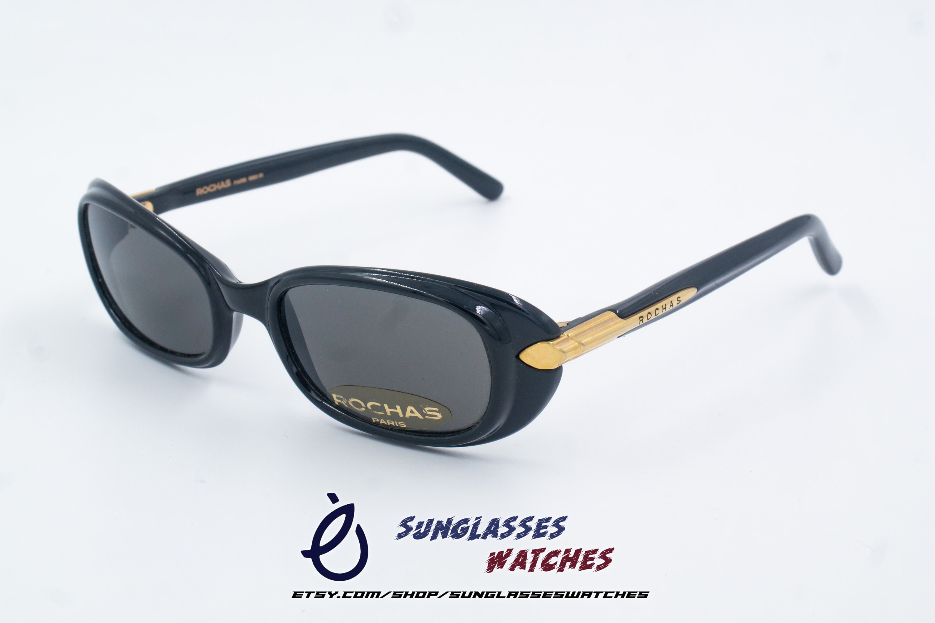 ROCHAS PARIS 9083 34 Made in France 1970S Vintage Designer Sunglasses / Men Women / NOS