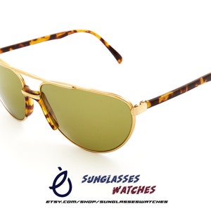 CEBE Paris Gold & Tortoise Aviator Vintage Designer Sunglasses for Women and Men / Made in France / 1980s NOS DeadStock