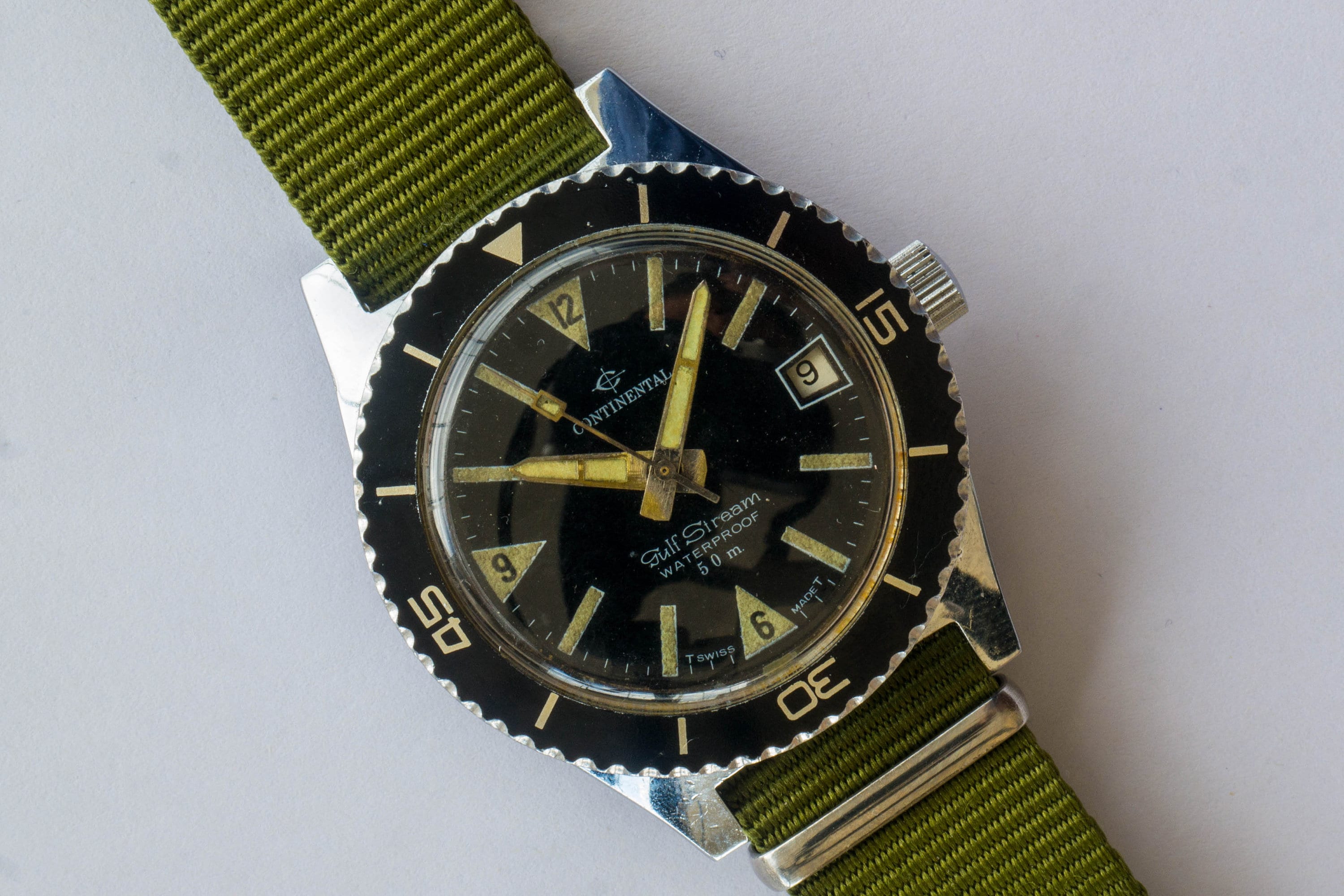 CONTINENTAL Gulf Stream Vintage Subacqueo Handwinding | Etsy Italia