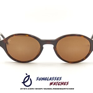 BAUSCH LOMB H1840 R3812 47 20 Round Tortoise Acetate Small Size Highend Sunglasses / New Old Stock NOS / Eyewear for Men Women