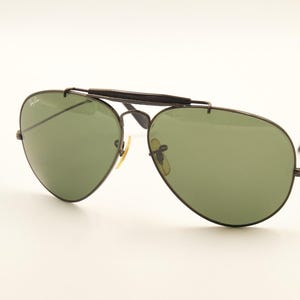 RAY BAN ボシュロム B&L USA / レイバン ブラック アウトドアマン 62 14 レア サングラス / 1980 年代 中古良好 / ヴィンテージ / メンズ レディース 画像 2