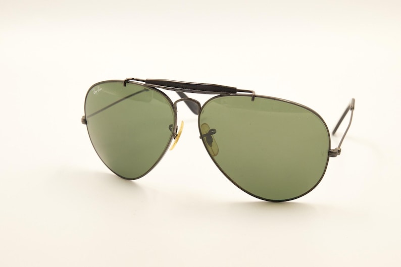 RAY BAN ボシュロム B&L USA / レイバン ブラック アウトドアマン 62 14 レア サングラス / 1980 年代 中古良好 / ヴィンテージ / メンズ レディース 画像 2