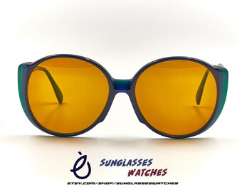 Silhouette 1970s Vintage Blue Oversized Sunglasses Mod.590  display picture 3