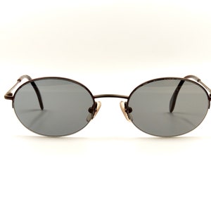 MIKLI par MIKLI 6741 Vintage Designer Black Halfrim Sunglasses / Made in Japan / NOS Eyewear for Women / New Old Stock