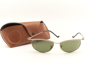 小物 B&L Ray-Ban Vintage Aviator 80s' G15 1980's 62mm LARGE B&L RAY BAN G15 UV GOLD OUTDOORSMAN