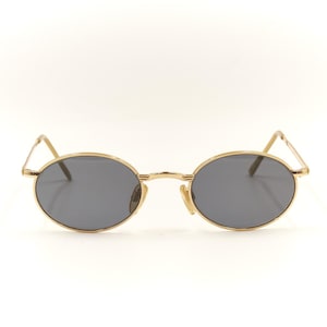 VERSUS by GV Mod E73 Col 030 Metal Oval Vintage Authentic Designer Sunglasses / New Old Stock Eyewear for Men & Women