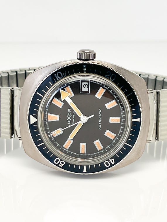 希少　スイス　ランコダイバーウォッチ LUXOR 25 ジュエル スイス製 ヴィンテージ ダイバーウォッチ