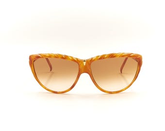 Gafas de sol de diseño vintage NINA RICCI Paris NR3004 de los años 80 fabricadas en Francia para mujer o / Tortuga / New Old Stock NOS