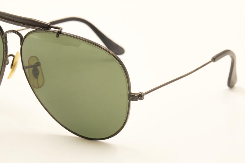 RAY BAN ボシュロム B&L USA / レイバン ブラック アウトドアマン 62 14 レア サングラス / 1980 年代 中古良好 / ヴィンテージ / メンズ レディース 画像 7