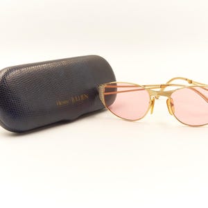 HENRY JULLIEN Made in France Gold Coated Vintage Luxury Sunglasses / Good Used Condition with New Lenses