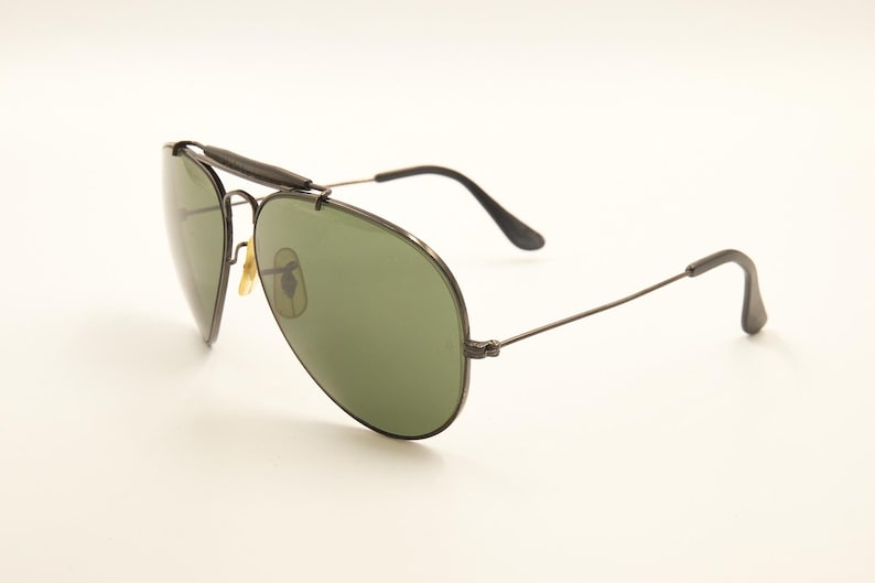 RAY BAN ボシュロム B&L USA / レイバン ブラック アウトドアマン 62 14 レア サングラス / 1980 年代 中古良好 / ヴィンテージ / メンズ レディース 画像 3