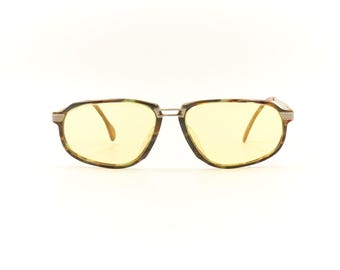 JAGUAR 3831 by FMG 1990s Vintage Highend Aviator Sunglasses / Good Preowned Condition with New Yellow Lenses