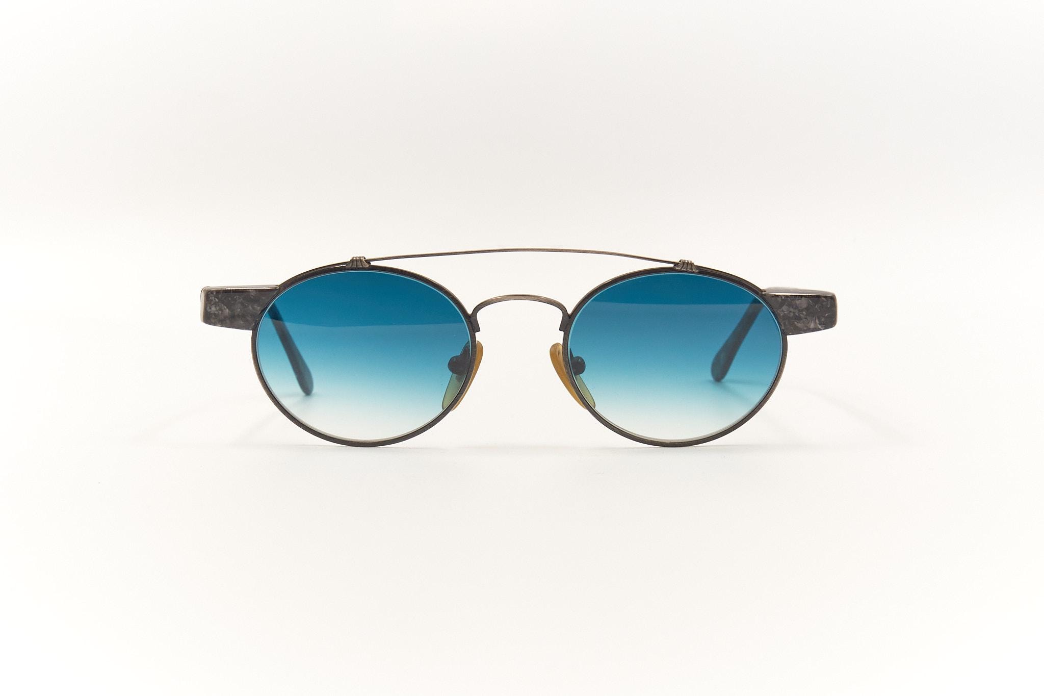 ESCHENBACH 6342 Germany Highend Double Bridge Oval Sunglasses With