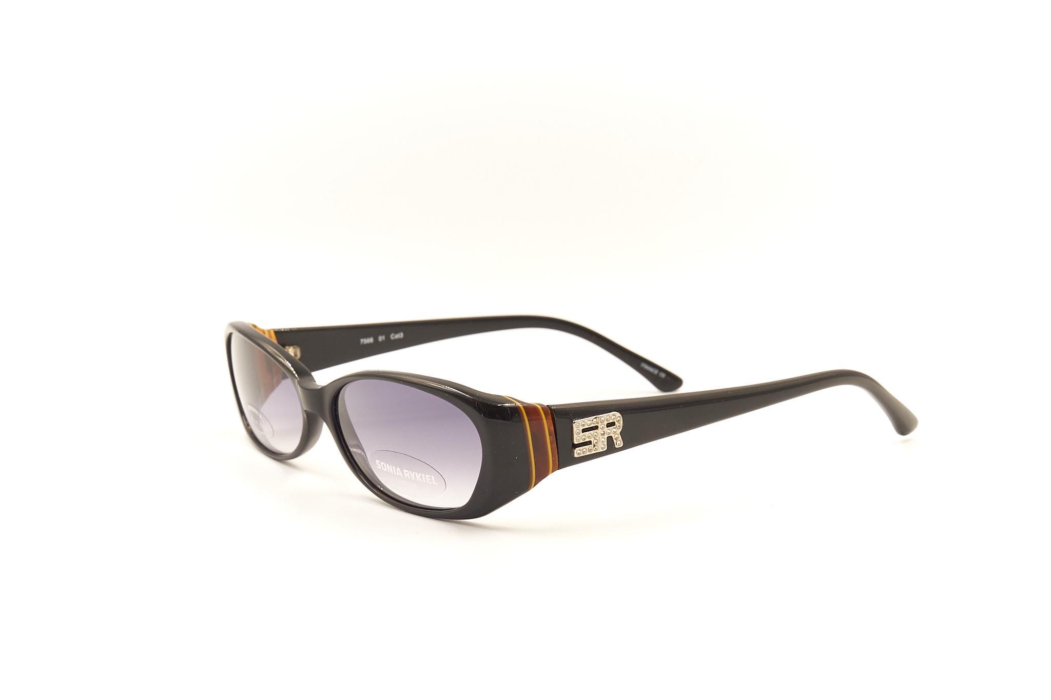 SONIA RYKIEL Lunettes 7566 01 Vintage Designer Sunglasses With