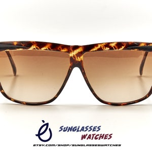 COURREGES Paris Vintage Made in France 1980S Designer Tortoise Acetate Sunglasses / Used Condition with New Lenses / Eyewear for Men Women