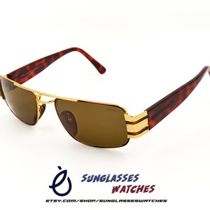 DESERT 034 Gold & Acetate / Made In Italy by Panorama Vintage Designer Style Sunglasses / Men Women / NOS