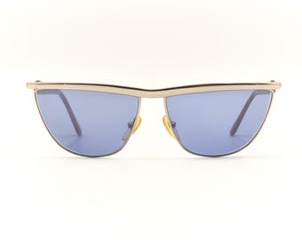 GIANNI VERSACE Mod S 81 Metal Acetate Combination Sunglasses / NOS / 1980s Vintage Designer New Old Stock / Men Women