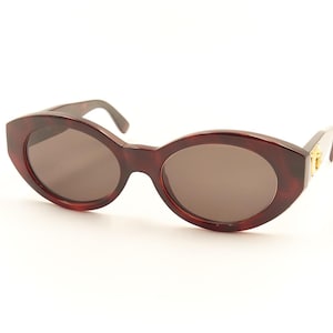 Authentic GIANNI VERSACE MOD 480A Col 900 Tortoise Medusa Theme Sunglasses / Good Preowned Condition with New Lenses / Vintage Designer