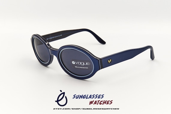 VOGUE VO 2168S Navy Blue Vintage Designer Acetate Sunglasses  display picture 1