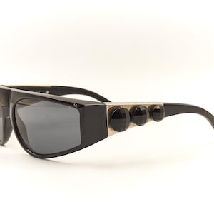 GIANNI VERSACE BASIX 819J Futuristic Theme Vintage Authentic Designer Sunglasses / Good Preowned Condition Eyewear for Men & Women
