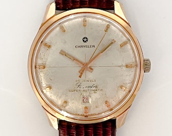 ZITURA Swiss Made Quartz Watch: Solid Gold Dial, New Leather Band