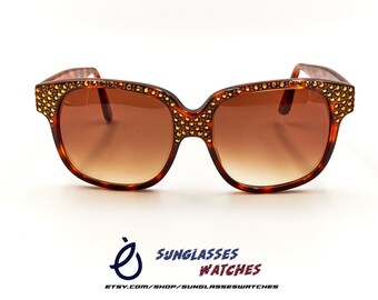 Emmanuelle Khanh Paris Thick Framed White Sunglasses, Iconic 