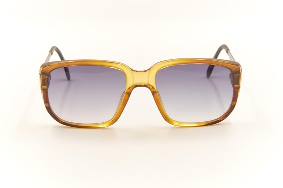 ZEISS 2038 Vintage Solid Bridge Rectangular Sungl… - image 1
