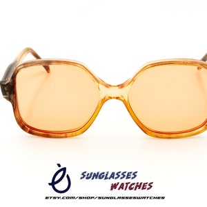 VINTAGE GS Designer Colorful Acetate Sunglasses from 70s 80s , Oversized Women Eyewear , Unused New Old Stock
