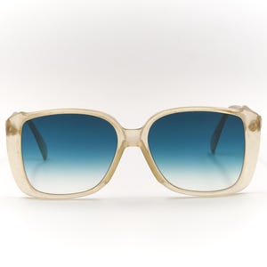 SILHOUETTE MOD 79 Clear 1970s Vintage Oversized Sunglasses Made in Austria / NOS Eyewear Women / New Old Stock with New Lenses