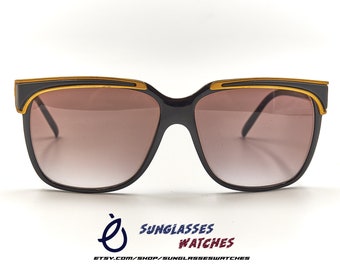 JACQUES FATH Lunettes 886 FA01 zwarte acetaat vintage designer zonnebril gemaakt in Frankrijk / New Old Stock vintage brillen voor dames, heren / NOS