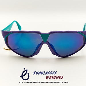 SUNJET bY CARRERA 5247 Made in Austria 1980s Vintage Multicolor Sunglasses for Men & Women / NOS Eyewear / New Old Stock