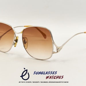 R Underarm Vintage Oversized Designer Sunglasses for Women / Used Condition with New Lenses