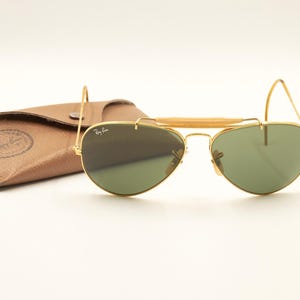 RAY BAN Bausch Lomb B&L USA / Ray-Ban Outdoorsman G15 58 14 Rare Sunglasses / 1980s Good Used Condition / Vintage / Men Women