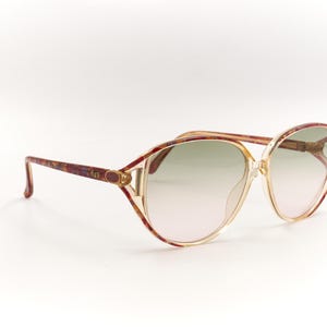 VITALIANO PANCALDI Handmade in Italy Vintage 1980s Colorful Acetate Metal Designer Sunglasses / NOS Womens Eyewear / New Old Stock