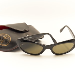 Ray Ban Bausch Lomb B&L USA Rituals W2522 CatEye Black Vintage / 80s 1980s Sunglasses