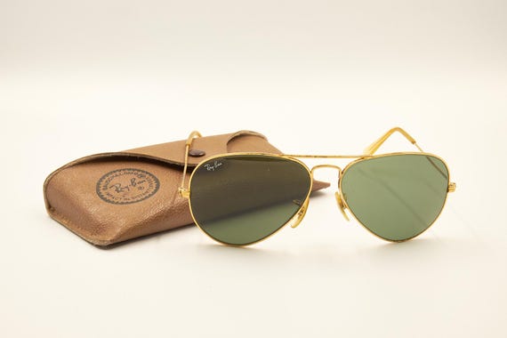 Ray Ban Bausch Lomb G-15 BL 58 14 Aviator 58mm Sunglasses / Good