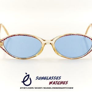 INTER 9871 Vintage Sunglasses Made in Germany / Colorful Acetate Eyewear for Women / Good Used Condition New Lenses
