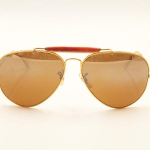 RAY BAN Bausch Lomb B&L USA / Ray-Ban Tortoise Outdoorsman 62 14 Rare Sunglasses / 1980s Good Used Condition / Vintage / Men Women